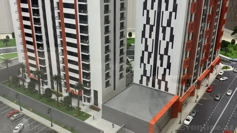 Satılır 2 otaqlı Mənzil Yeni tikili 82.2 m² Əhmədli m. - şəkil 2