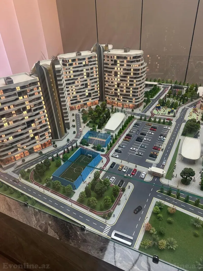 Satılır 3 otaqlı Mənzil Yeni tikili 98.3 m² Sabunçu r. - şəkil 2