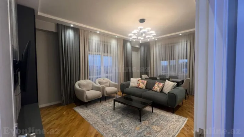 Satılır 4 otaqlı Mənzil Yeni tikili 120 m² Avtovağzal m. - şəkil 3