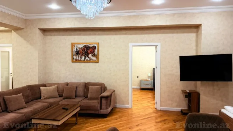 Kirayə verilir 3 otaqlı Mənzil Yeni tikili 110 m² Sahil m. - şəkil 2