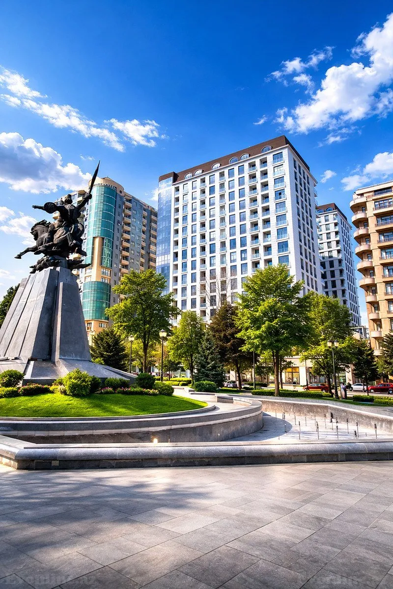 Satılır 2 otaqlı Mənzil Yeni tikili 72 m² Nəsimi r. - şəkil 3