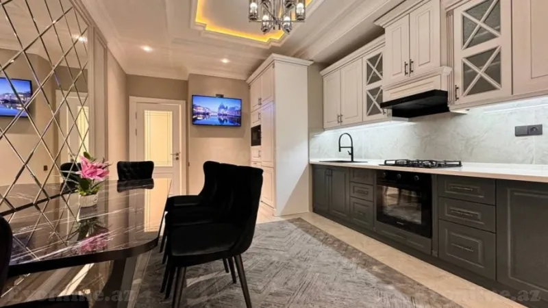 Kirayə verilir 3 otaqlı Mənzil Yeni tikili 180 m² Nəsimi r. - şəkil 5