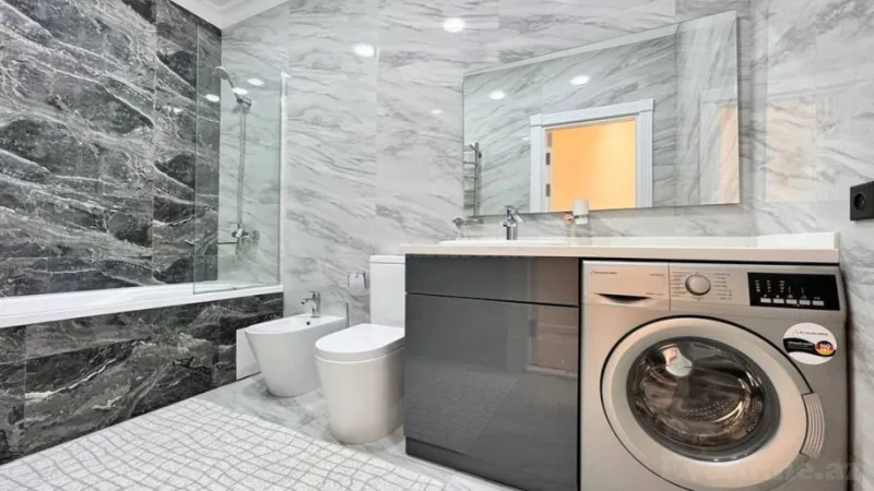 Kirayə verilir 3 otaqlı Mənzil Yeni tikili 180 m² Nəsimi r. - şəkil 9