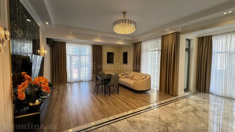 Kirayə verilir 3 otaqlı Mənzil Yeni tikili 140 m² Nəsimi r. - şəkil 6