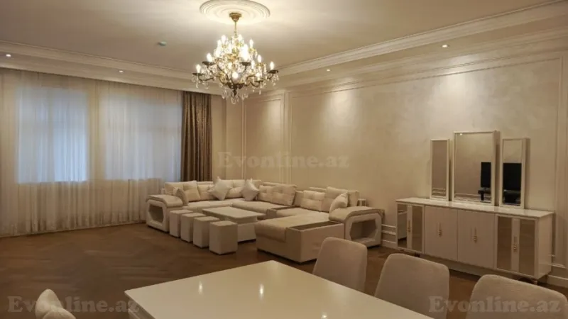 Kirayə verilir 3 otaqlı Mənzil Yeni tikili 170 m² Nərimanov r. - şəkil 3