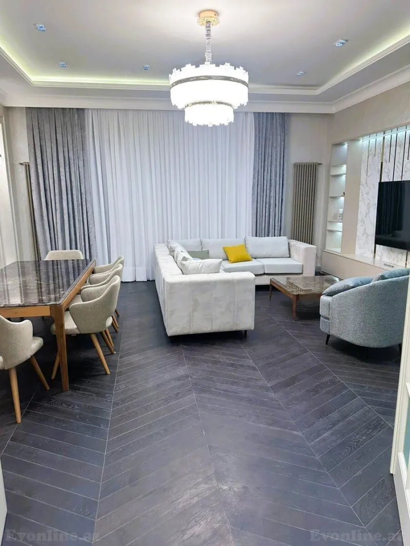 Kirayə verilir 3 otaqlı Mənzil Yeni tikili 180 m² Nəsimi r. - şəkil 2