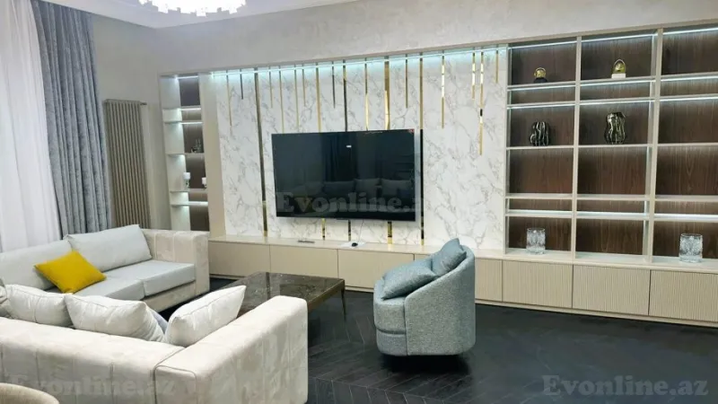 Kirayə verilir 3 otaqlı Mənzil Yeni tikili 180 m² Nəsimi r. - şəkil 3