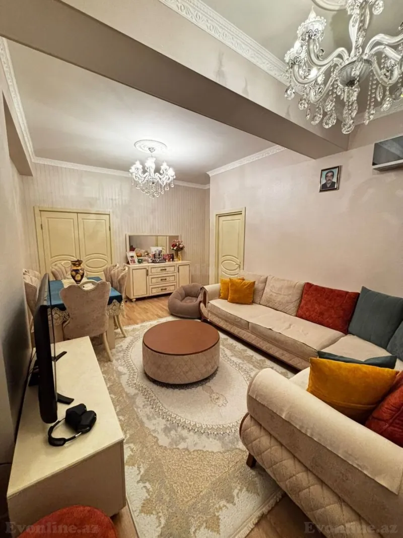 Satılır 3 otaqlı Mənzil Yeni tikili 80 m² Elmlər Akademiyası m. - şəkil 2