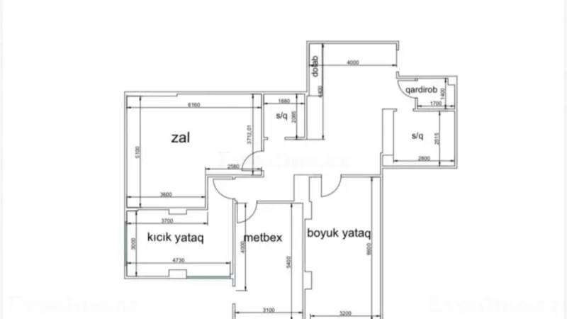 Satılır 3 otaqlı Mənzil Yeni tikili 137 m² Nəriman Nərimanov m. - şəkil 2