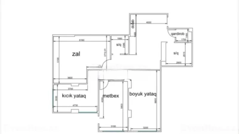 Satılır 3 otaqlı Mənzil Yeni tikili 137 m² Nəriman Nərimanov m. - şəkil 2
