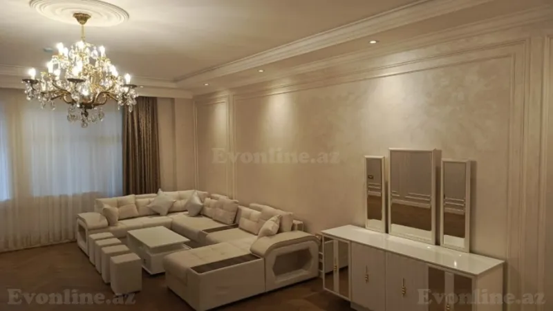 Kirayə verilir 3 otaqlı Mənzil Yeni tikili 170 m² Nərimanov r. - şəkil 2