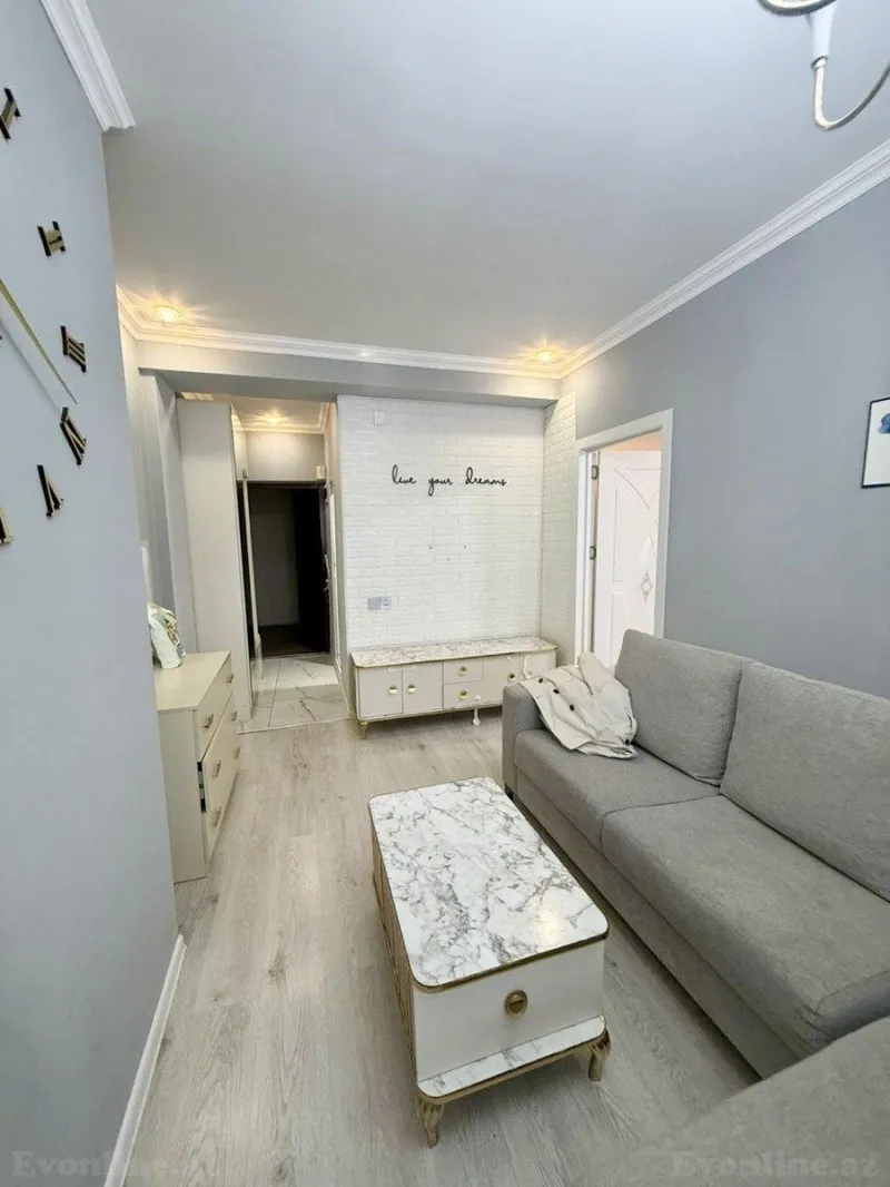 Kirayə verilir 2 otaqlı Mənzil Yeni tikili 45 m² 9-cu mikrorayon - şəkil 4