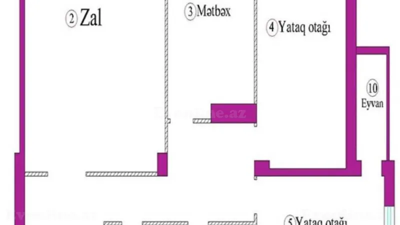 Satılır 3 otaqlı Mənzil Yeni tikili 152 m² 28 May m. - şəkil 2