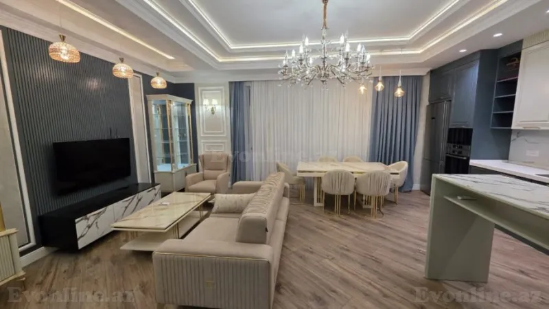 Kirayə verilir 3 otaqlı Mənzil Yeni tikili 120 m² Xətai r. - şəkil 2