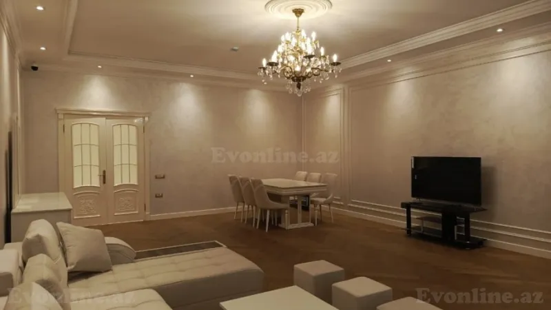 Kirayə verilir 3 otaqlı Mənzil Yeni tikili 170 m² Nərimanov r. - şəkil 5