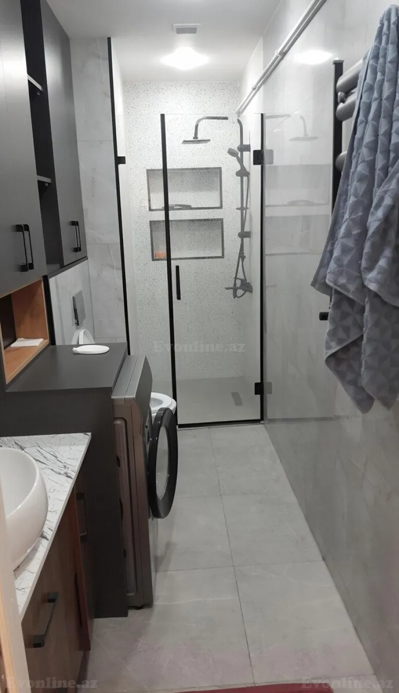 Kirayə verilir 2 otaqlı Mənzil Yeni tikili 65 m² Nəsimi r. - şəkil 7