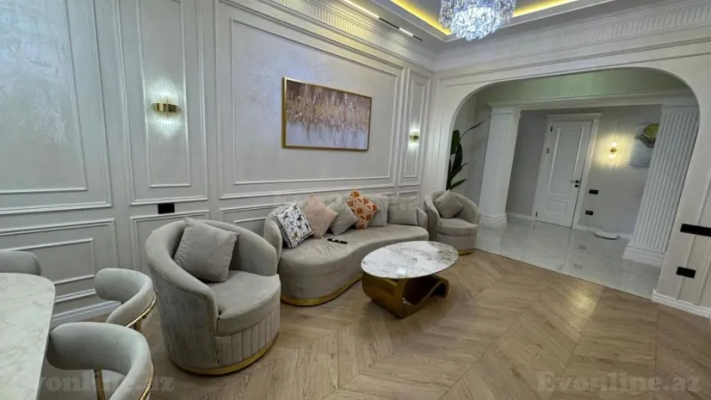 Satılır 4 otaqlı Mənzil Yeni tikili 124 m² Nəsimi r. - şəkil 3