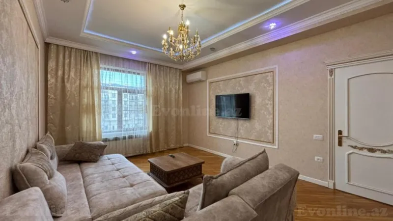 Kirayə verilir 2 otaqlı Mənzil Yeni tikili 90 m² Xətai r. - şəkil 2