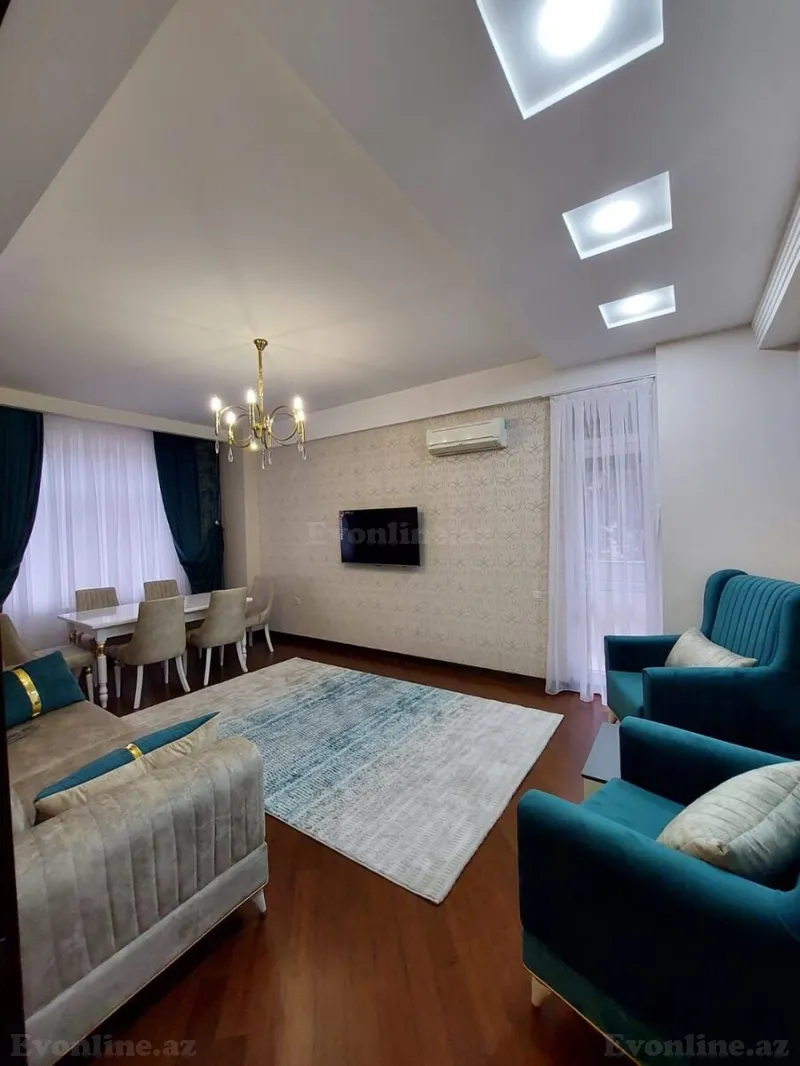 Kirayə verilir 2 otaqlı Mənzil Yeni tikili 80 m² Gənclik m. - şəkil 2