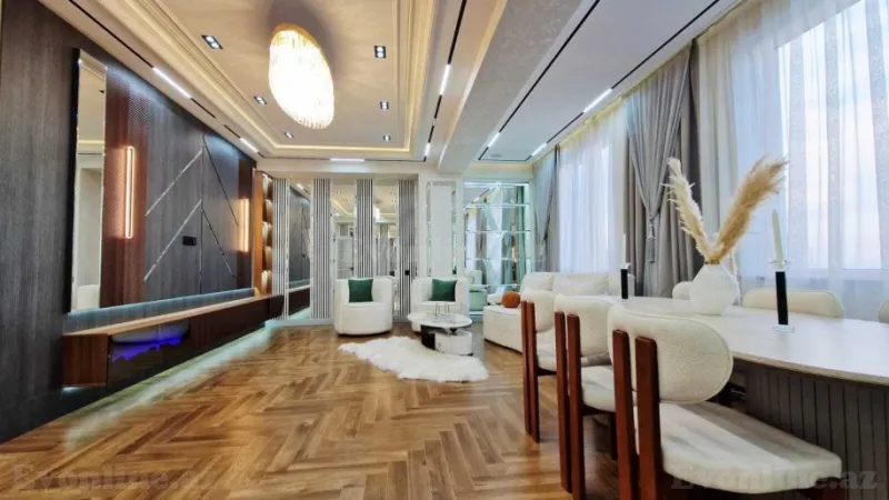 Satılır 4 otaqlı Mənzil Yeni tikili 186 m² Qara Qarayev m. - şəkil 2