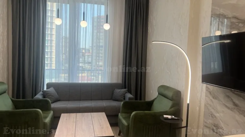 Kirayə verilir 2 otaqlı Mənzil Yeni tikili 50 m² Elmlər Akademiyası m. - şəkil 3