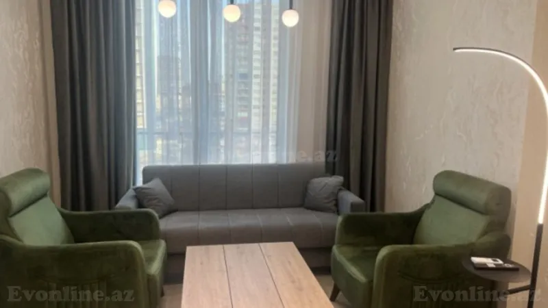 Kirayə verilir 2 otaqlı Mənzil Yeni tikili 50 m² Elmlər Akademiyası m. - şəkil 2