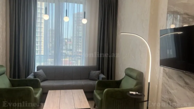 Kirayə verilir 2 otaqlı Mənzil Yeni tikili 50 m² Elmlər Akademiyası m. - şəkil 4