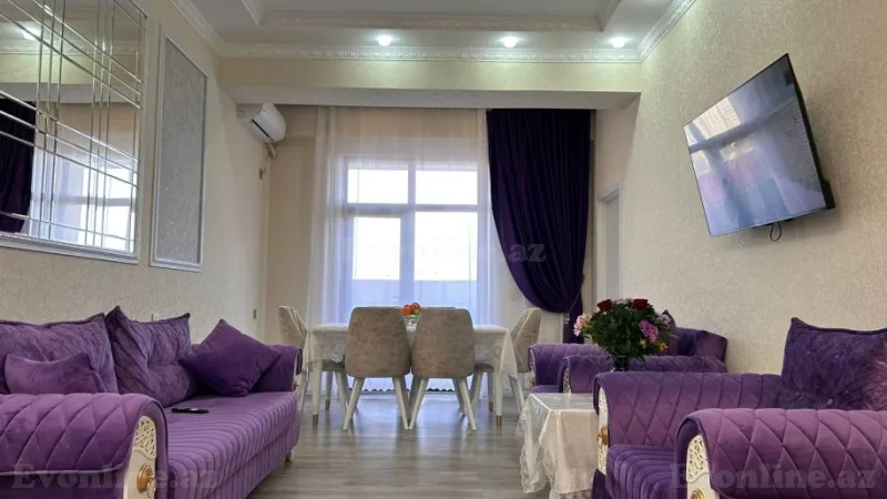 Kirayə verilir 3 otaqlı Mənzil Yeni tikili 80 m² Səbail r. - şəkil 3