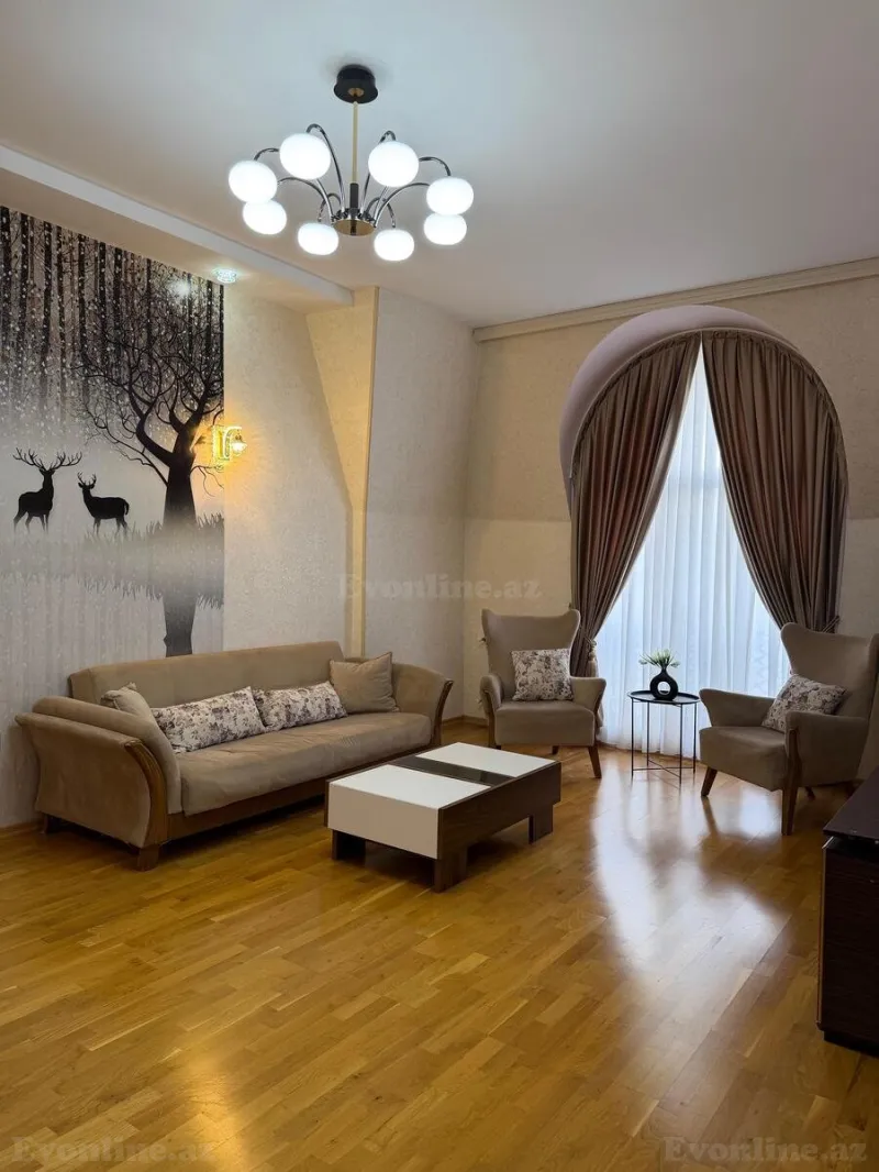 Kirayə verilir 2 otaqlı Mənzil Yeni tikili 75 m² Qara Qarayev m. - şəkil 2