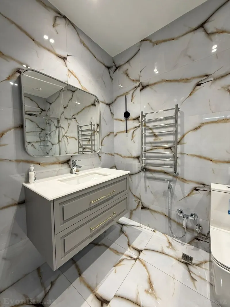 Kirayə verilir 3 otaqlı Mənzil Yeni tikili 100 m² Nəsimi r. - şəkil 9