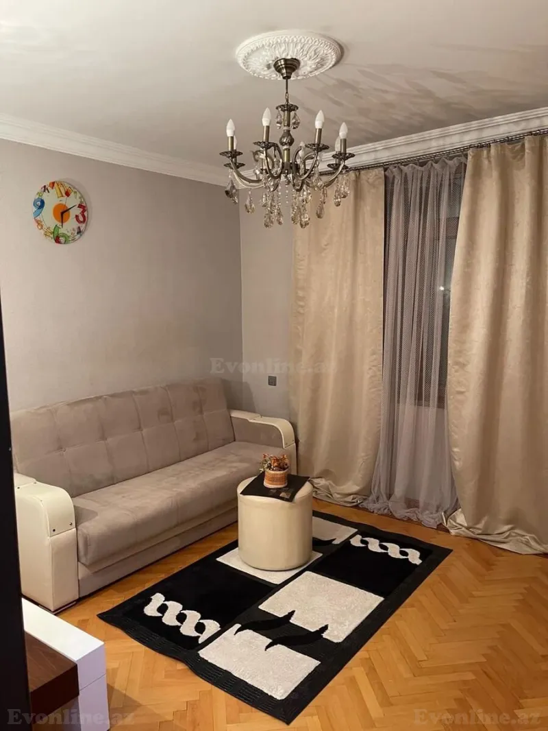 2 otaqlı Mənzil 53 m² Nizami m. Kirayə verilir