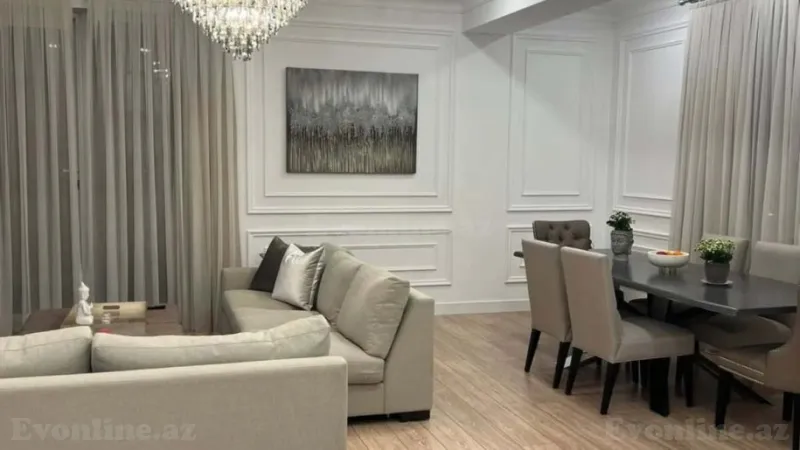 Satılır 3 otaqlı Mənzil Yeni tikili 130 m² Səbail r. - şəkil 3