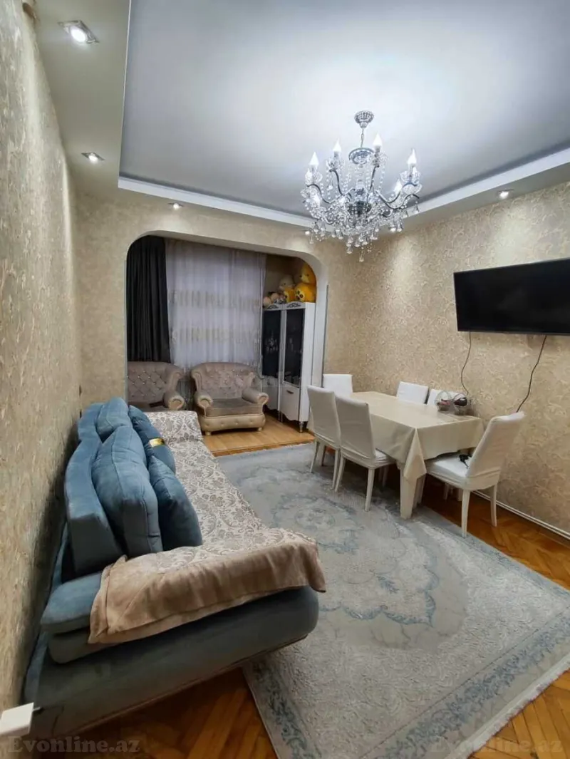 2 otaqlı Mənzil 55 m² 5-ci mikrorayon Kirayə verilir