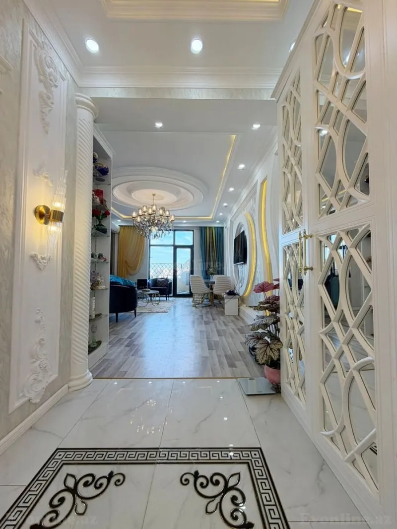 Satılır 3 otaqlı Mənzil Yeni tikili 94 m² Qara Qarayev m. - şəkil 2