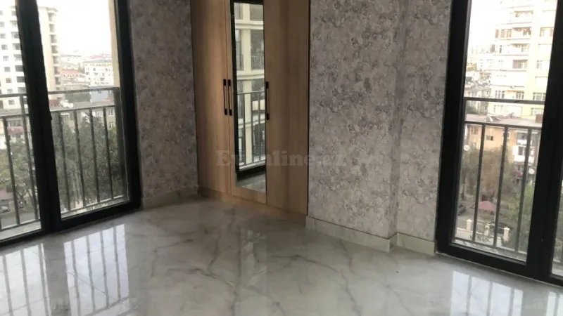 Kirayə verilir 3 otaqlı Mənzil Yeni tikili 85 m² Nərimanov r. - şəkil 2