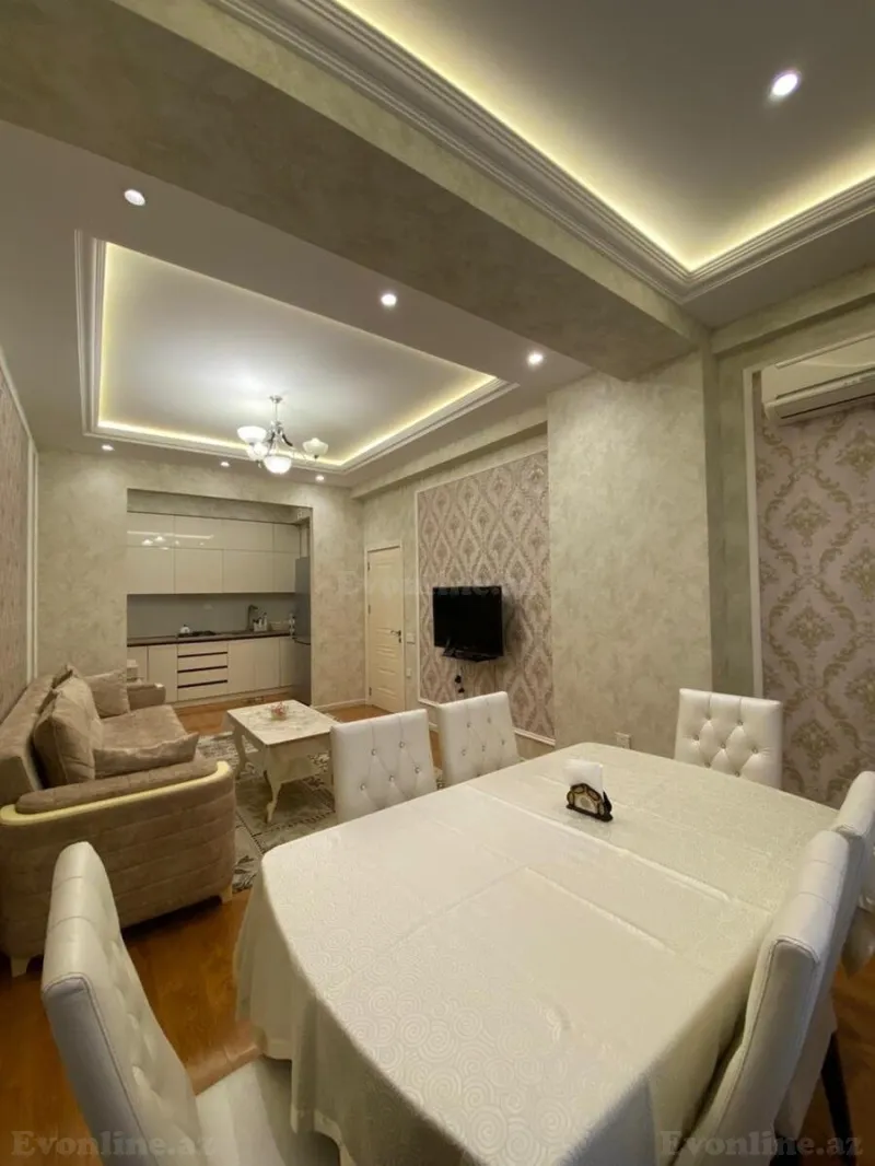 Kirayə verilir 3 otaqlı Mənzil Yeni tikili 100 m² Nəsimi r. - şəkil 2