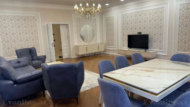 Kirayə verilir 4 otaqlı Mənzil Yeni tikili 230 m² Nəsimi r. - şəkil 2