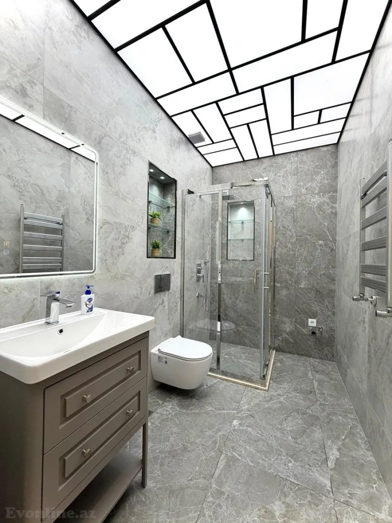 Satılır 2 otaqlı Mənzil Yeni tikili 83 m² Nəsimi r. - şəkil 8