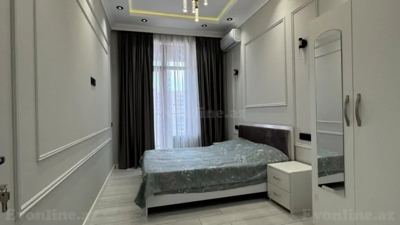 Kirayə verilir 3 otaqlı Mənzil Yeni tikili 90 m² Nəsimi r. - şəkil 2