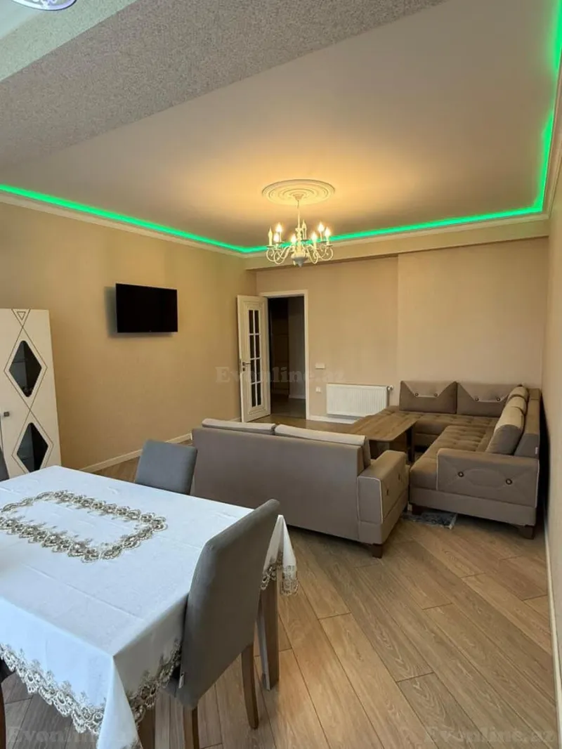 Kirayə verilir 2 otaqlı Mənzil Yeni tikili 100 m² Nərimanov r. - şəkil 2