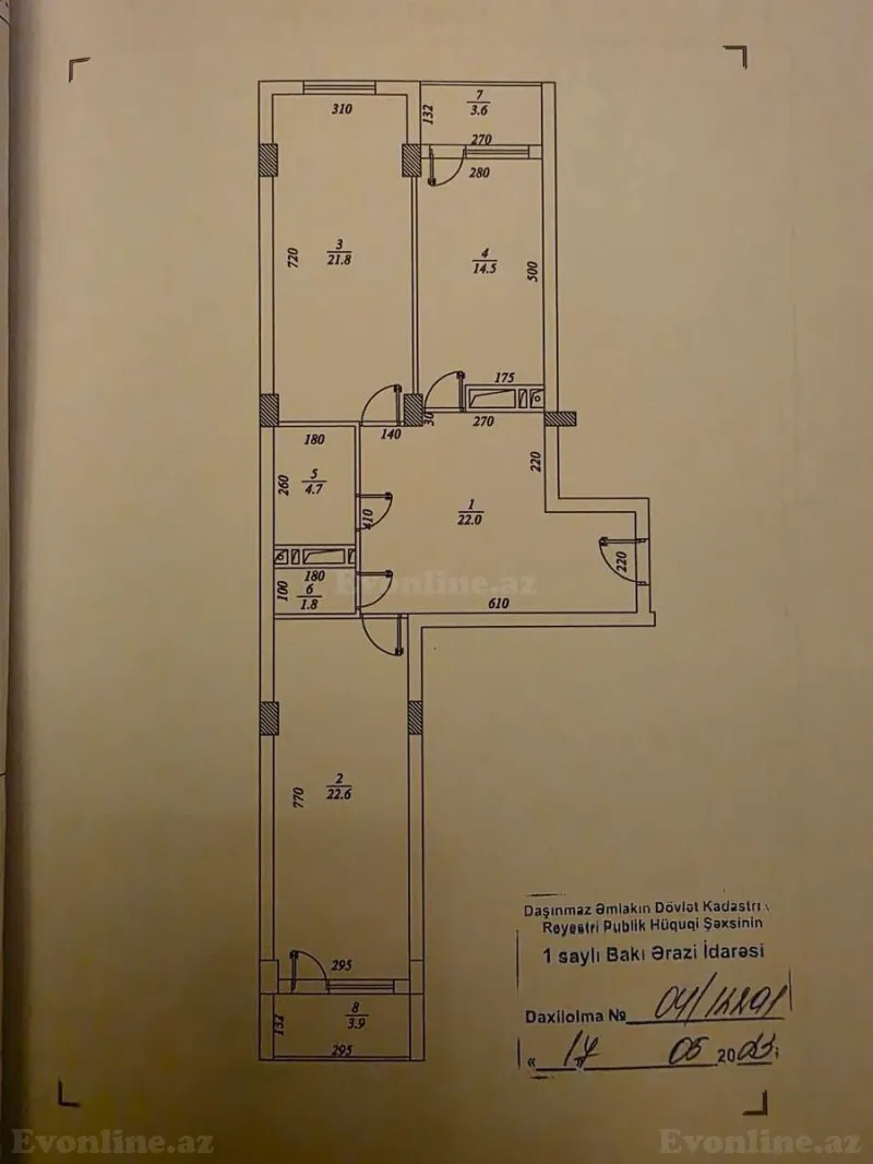 Satılır 2 otaqlı Mənzil Yeni tikili 97 m² Həzi Aslanov - şəkil 3