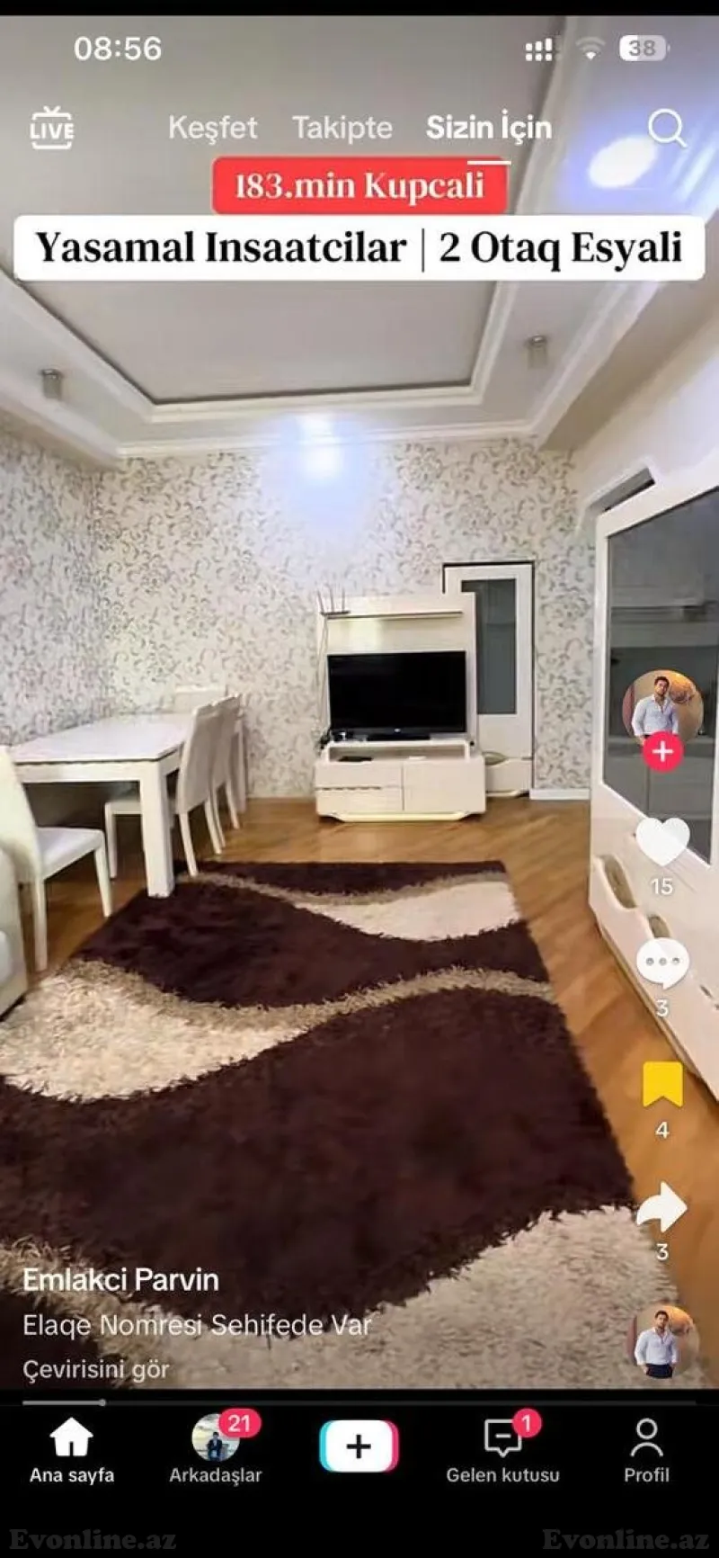 Satılır 2 otaqlı Mənzil Yeni tikili 68 m² Yeni Yasamal - şəkil 3