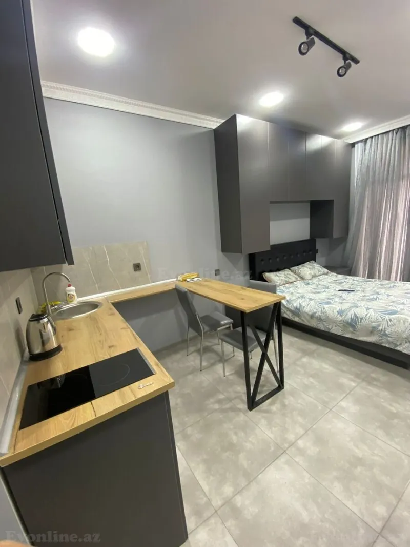 Kirayə verilir 1 otaqlı Mənzil Yeni tikili 35 m² Nəsimi r. - şəkil 2