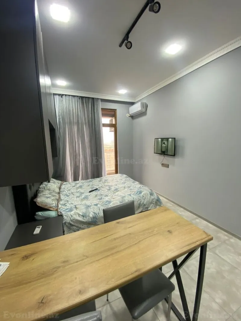 Kirayə verilir 1 otaqlı Mənzil Yeni tikili 35 m² Nəsimi r. - şəkil 3