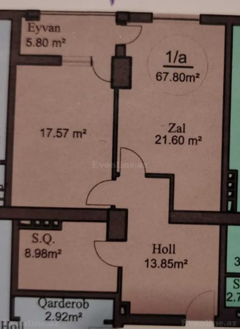 Satılır 2 otaqlı Mənzil Yeni tikili 70 m² Nəriman Nərimanov m. - şəkil 8