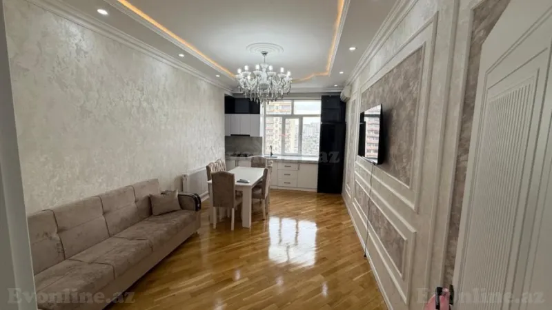 Kirayə verilir 2 otaqlı Mənzil Yeni tikili 62 m² Nəsimi r. - şəkil 3