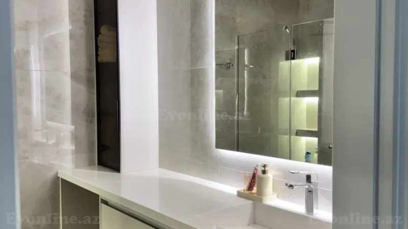 Kirayə verilir 1 otaqlı Mənzil Yeni tikili 60 m² Sabunçu r. - şəkil 4