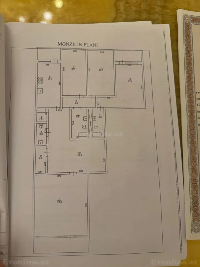 Satılır 5 otaqlı Mənzil Yeni tikili 340 m² 28 May m. - şəkil 28