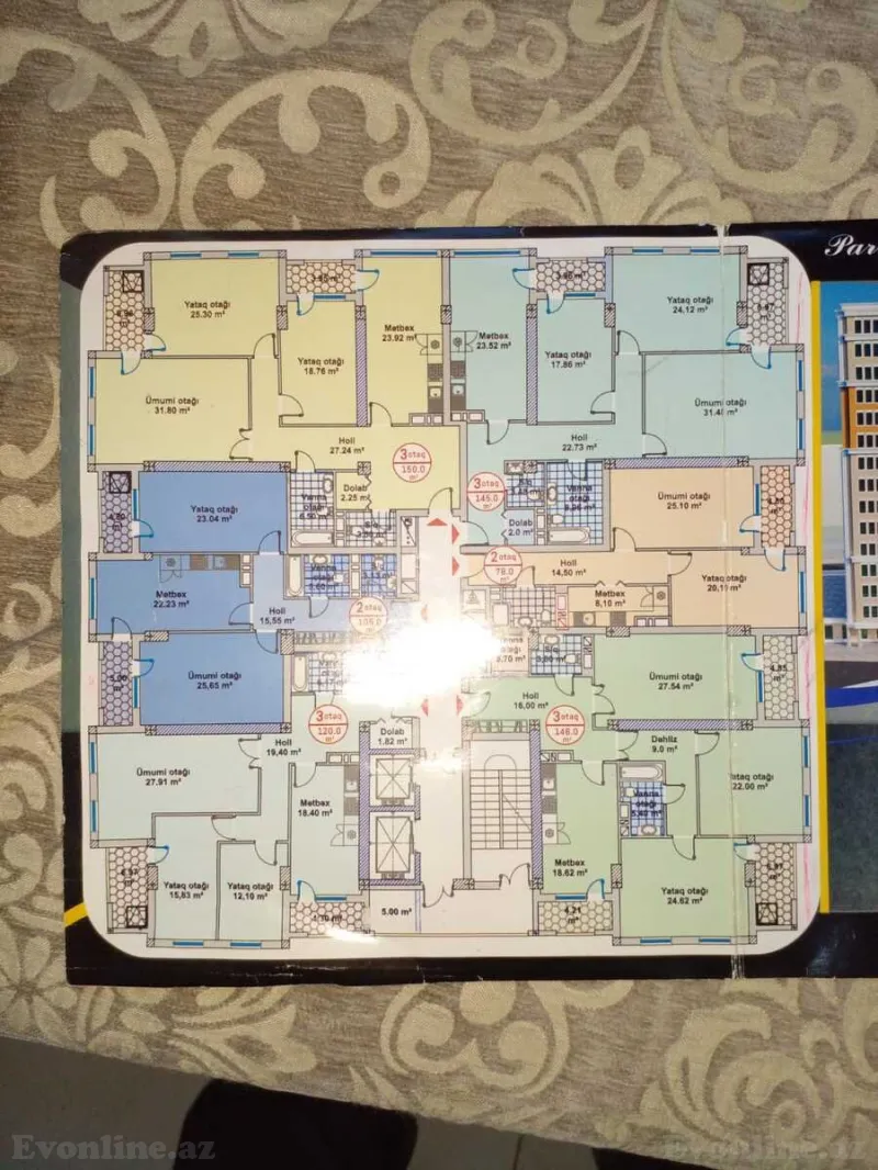 Satılır 3 otaqlı Mənzil Yeni tikili 146 m² Yeni Yasamal - şəkil 3