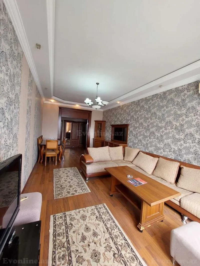 Kirayə verilir 3 otaqlı Mənzil Yeni tikili 100 m² Nəsimi r. - şəkil 3